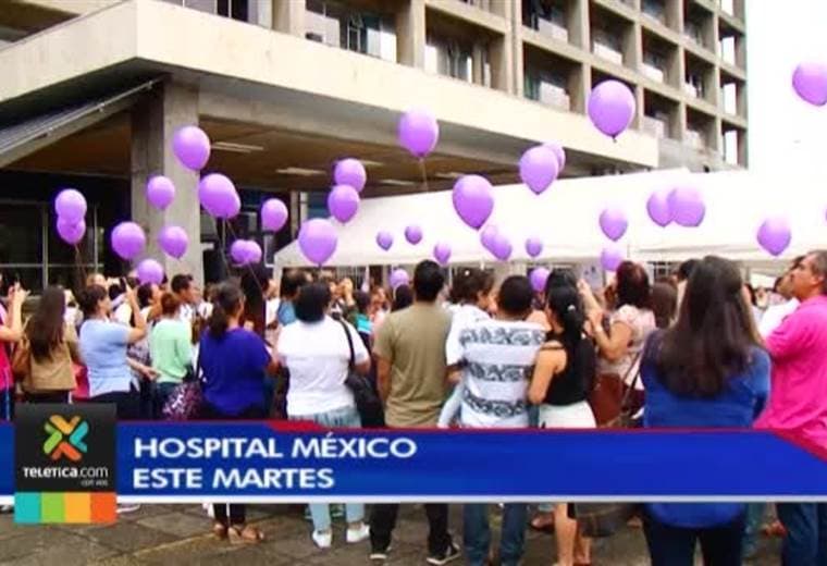 Hospital México recordó con globos a todos los bebés que murieron antes de nacer