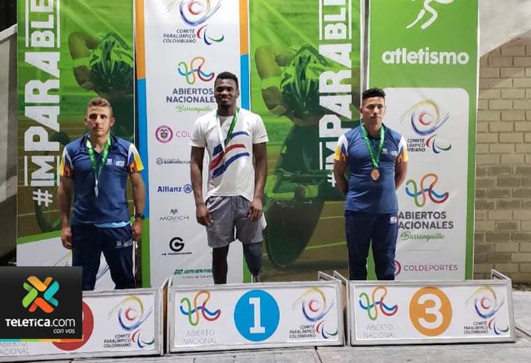 Atleta paralímpico Sherman Güity ganó los 100 metros planos en Colombia