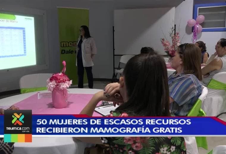 50 mujeres de escasos recursos recibieron mamografías gratis