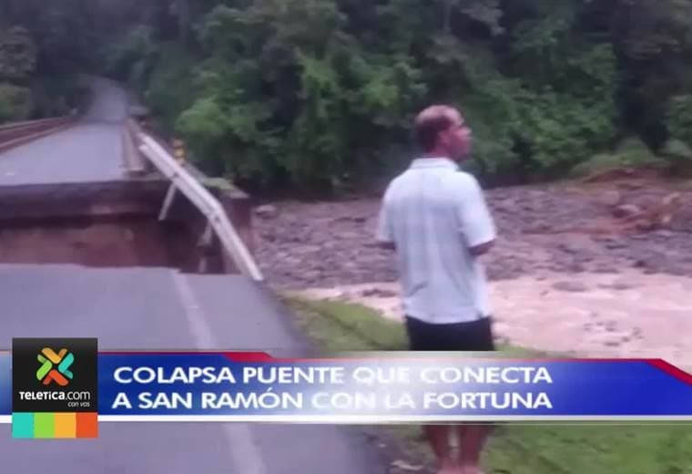 Fuertes lluvias provocan inundaciones, deslizamientos y hasta el colapso de un puente