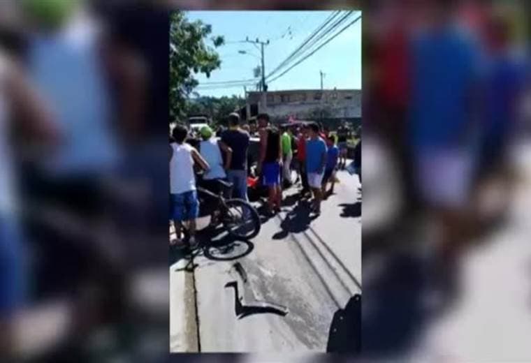 Videos captaron cómo reaccionaron vecinos de Santa Ana al saber que un niño habría sido secuestrado