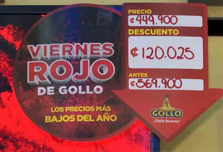 Llegó el esperado “Viernes Rojo” a Gollo