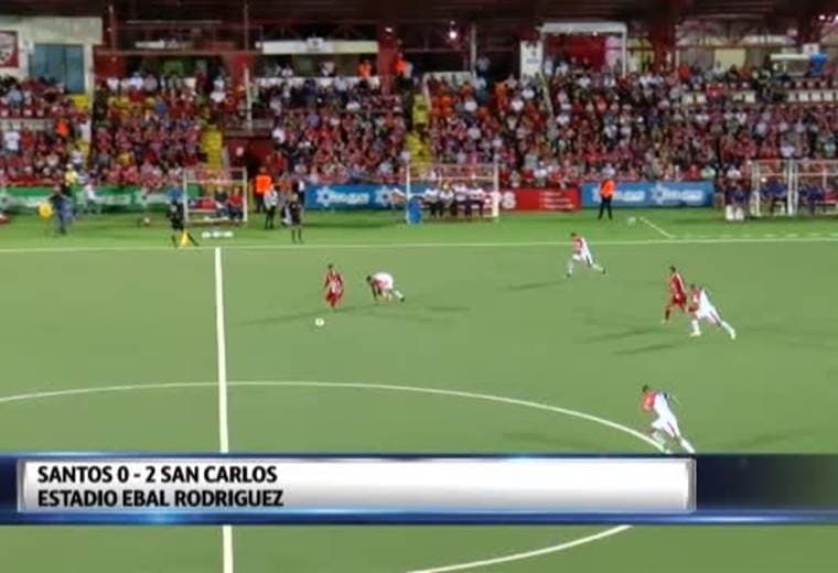 Fútbol Nacional: Santos 0 - 2 San Carlos