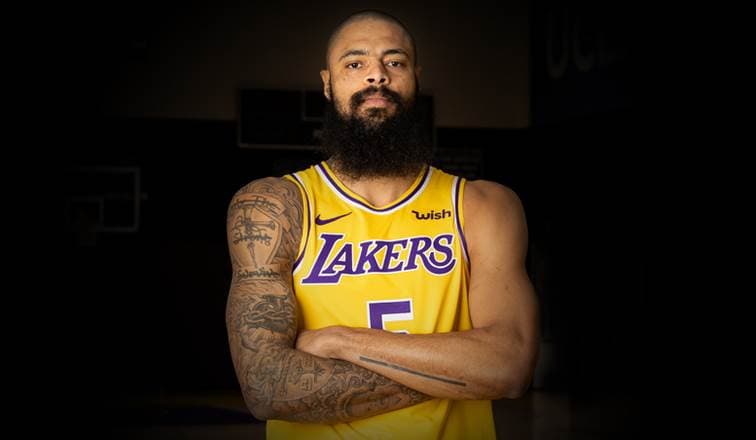Tyson Chandler, jugador de Los Ángeles Lakers.
