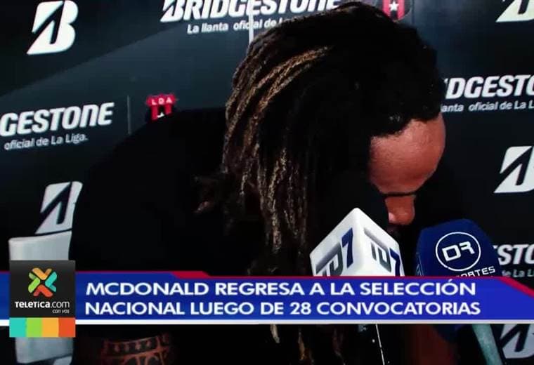Jonathan McDonald tuvo que esperar 28 convocatorias para volver a ser llamado a la Selección