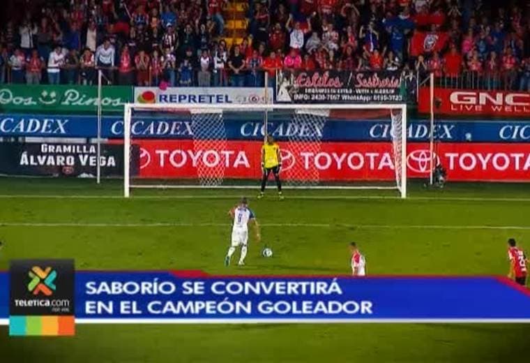 Álvaro Saborío se convertirá en el campeón goleador del Apertura 2018