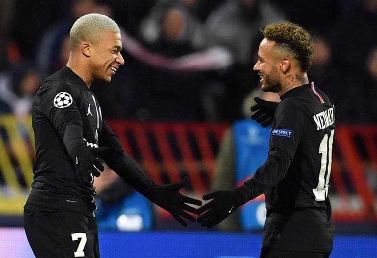 La dupla Mbappé y Neymar volvió a brillar con el PSG.|Facebook Champions League