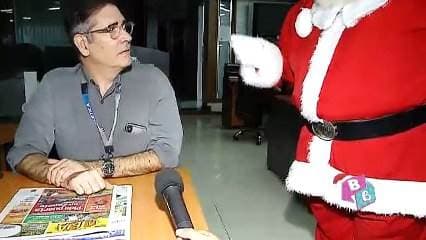 Santa Claus visitó Telenoticias