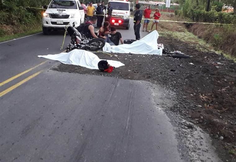 Motociclistas fallecidos en Pococí, Limón