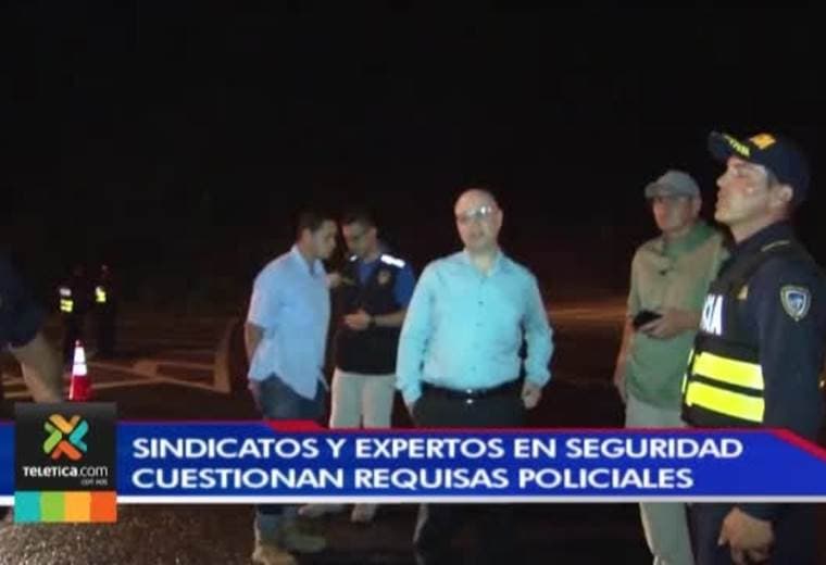 Sindicatos y expertos en seguridad cuestionan requisas de vehículos durante operativos policiales