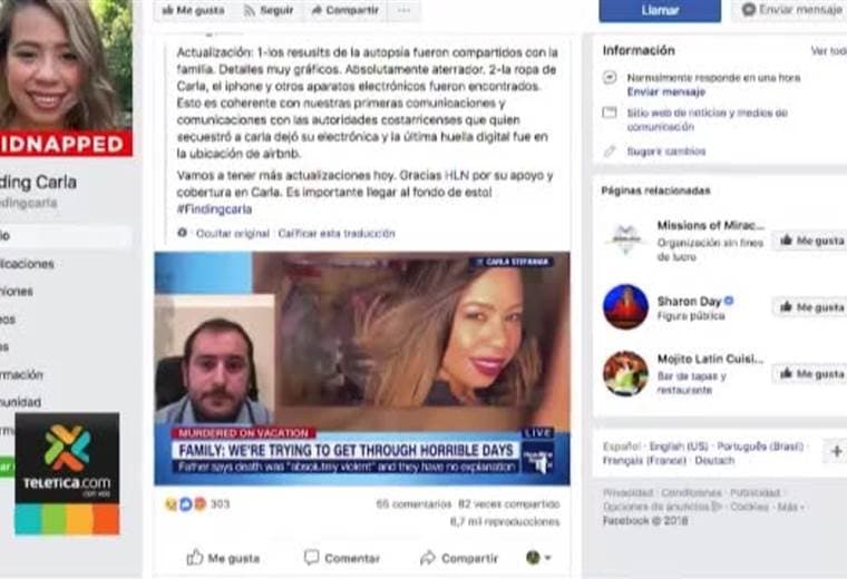 Autopsia de turista asesinada en Escazú fue cataloga como aterradora por sus familiares