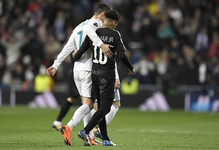 Neymar Jr. y Cristiano Ronaldo, estrellas del PSG y Real Madrid |Facebook UEFA Champions League. 