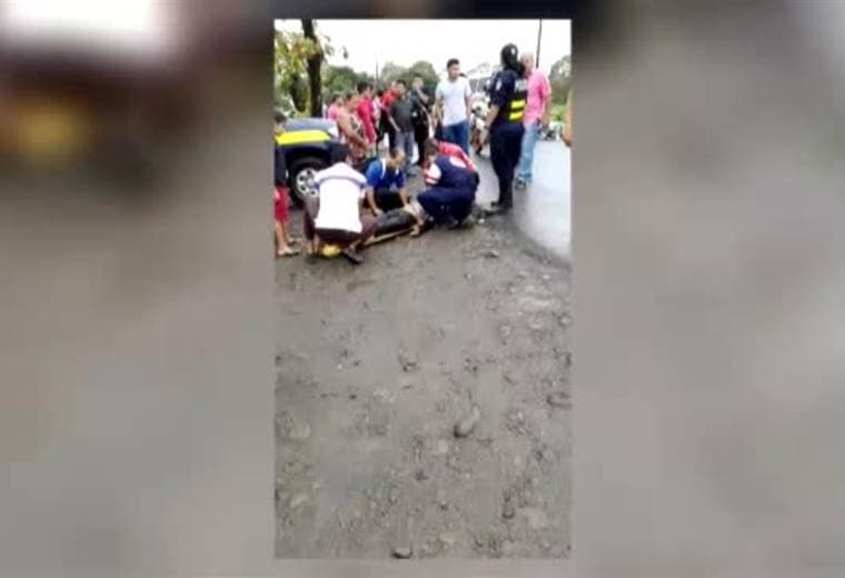 Oficial de Tránsito fue atropellado en Upala