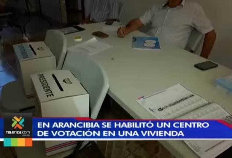 En Arancibia se habilitó un centro de votación en una vivienda