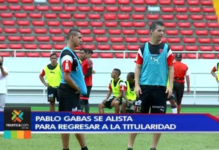 Pablo Gabas se alista para volver a la titularidad en Alajuelense