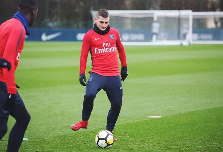 Marco Verratti, volante italiano del PSG.