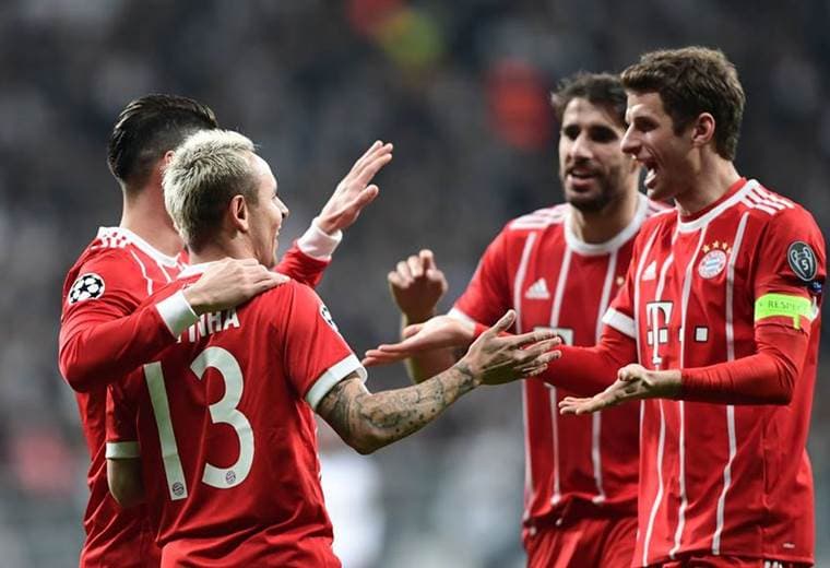 Bayern Munich derrotó al Besiktas de Turquía.|UEFA Champions League