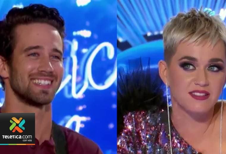 Katy Perry le coqueta a un aspirante de American Idol