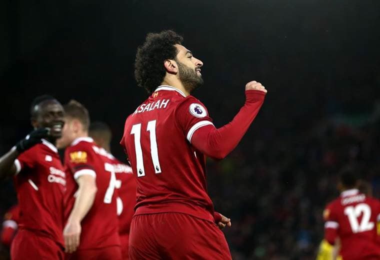 El egipcio Mohamed Salah, delantero del Liverpool. 