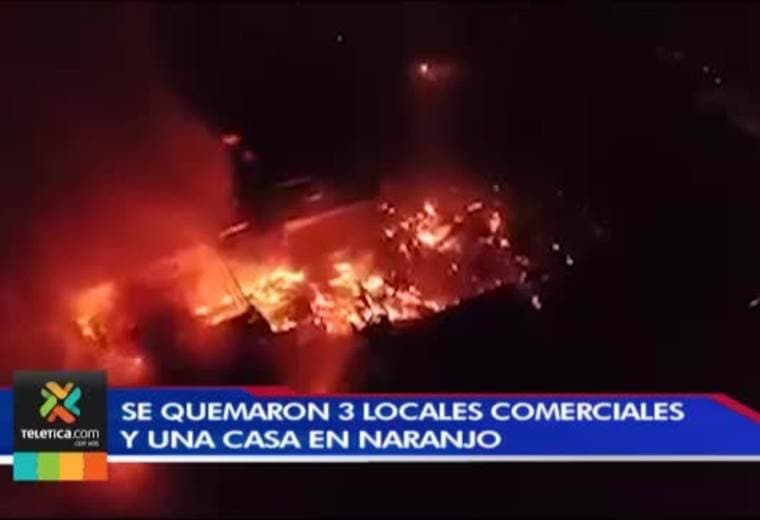 Falla en sistema eléctrico fue el responsable de voraz incendio en Naranjo