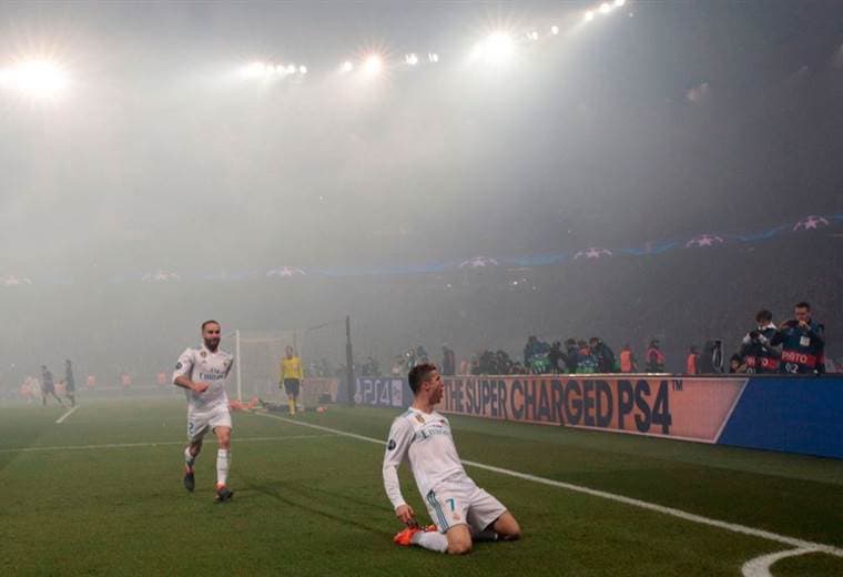 Cristiano Ronaldo, atacante portugués del Real Madrid |UEFA Champions League. 