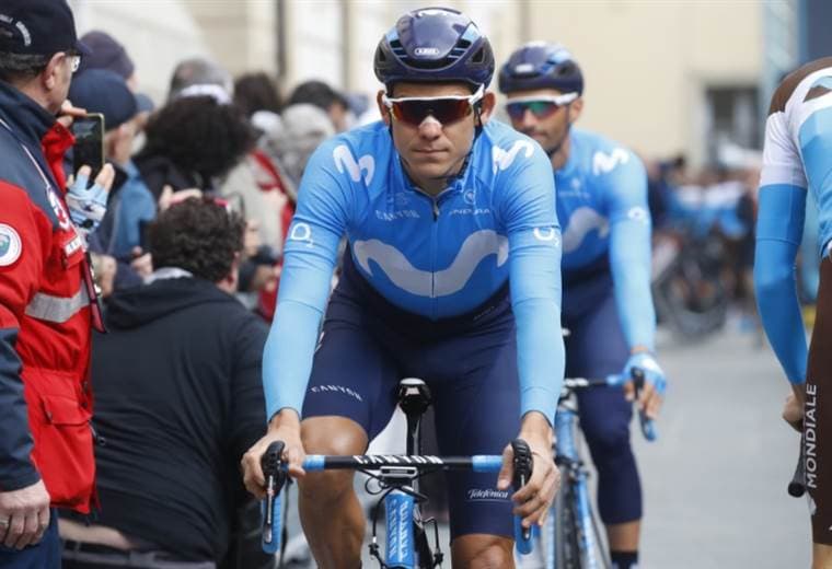 Andrey Amador, ciclista costarricense del Movistar Team español. 