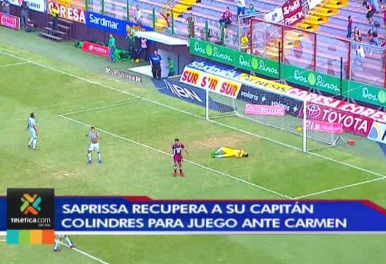 Saprissa recupera a Daniel Colindres para el partido del domingo ante Carmelita