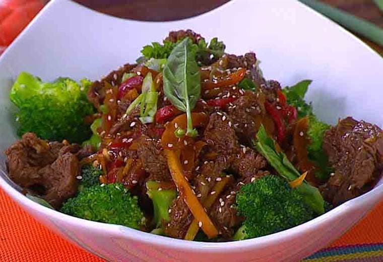 Receta: Salteados de brócoli con carne