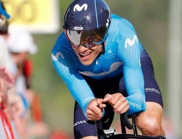 Andrey Amador, ciclista costarricense del Movistar Team español.