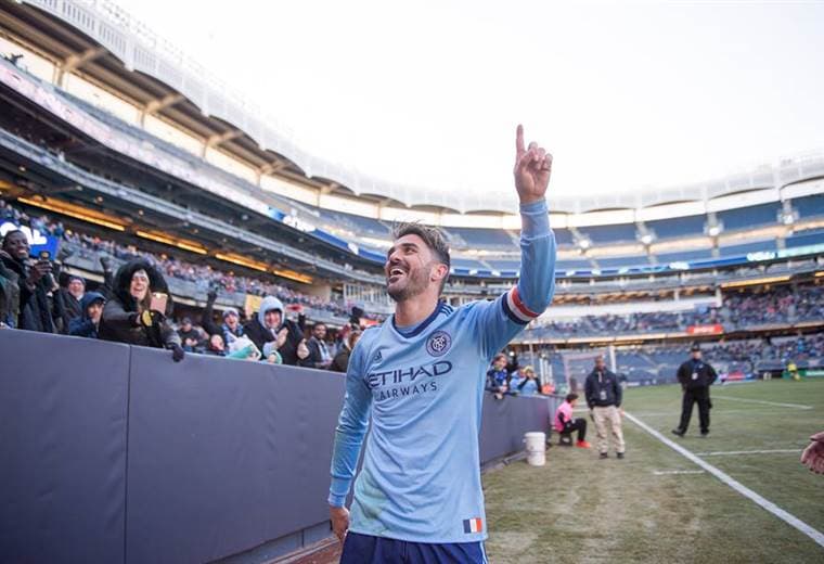 David Villa, atacante español del New York City.