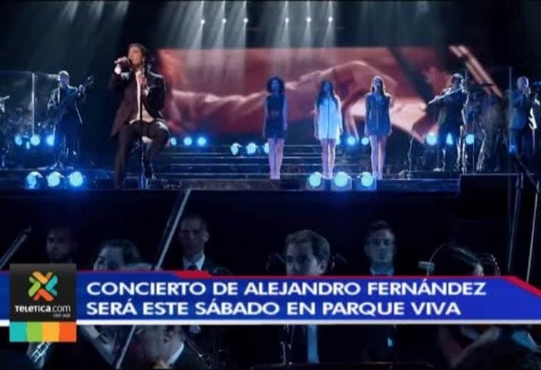 Alejandro Fernández prometió a ticos que cantarán sus éxitos musicales en concierto del sábado