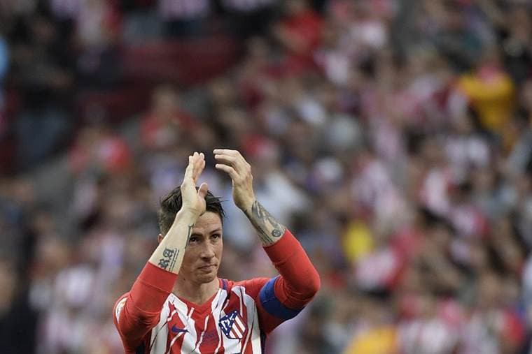 Fernando Torres se despidió del Atlético de Madrid.