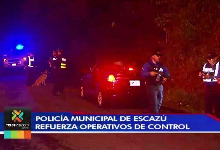 Policía Municipal de Escazú refuerza operativos de control