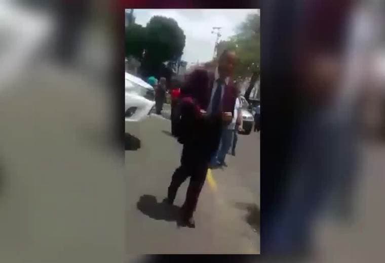 Instantes posteriores a la balacera en Los Yoses