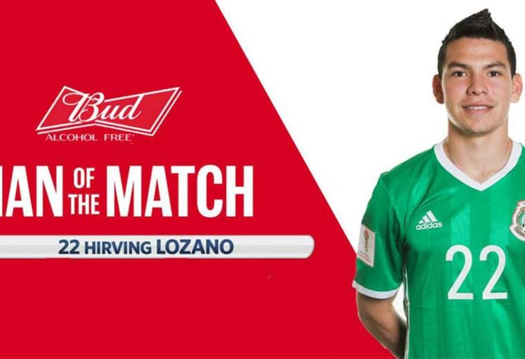 Hirving Lozano fue elegido Jugador del Partido entre Alemania y México. 