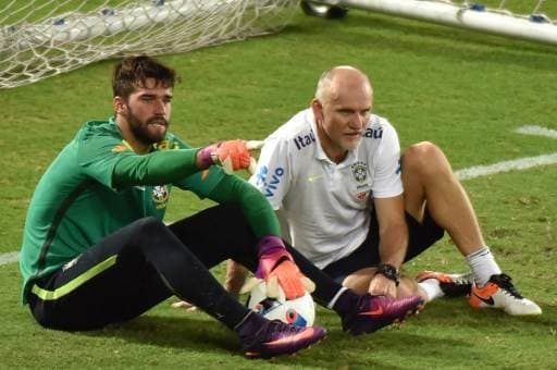 Claudio Taffarel y Alisson Becker, selección de Brasil.|AFP