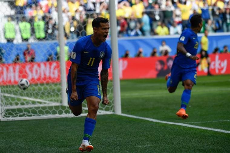 Coutinho firmó la eliminación tricolor al 90+1. AFP