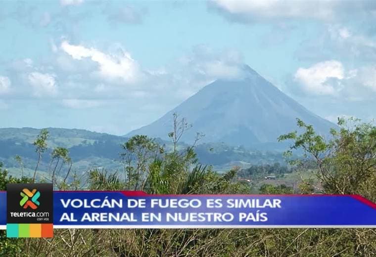 Costa Rica ya fue testigo del poder de un estratovolcán como el volcán de Fuego