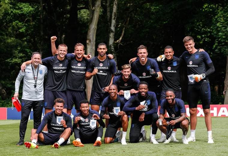 Jugadores de la Selección de Inglaterra.
