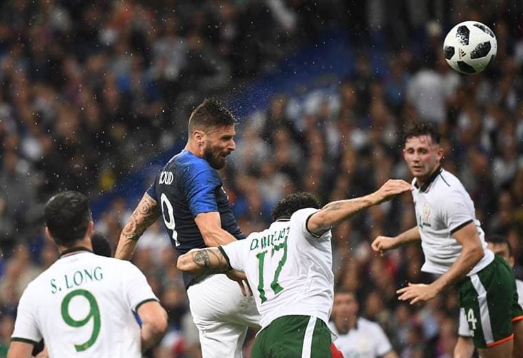 Olivier Giroud, delantero de la Selección de Francia.