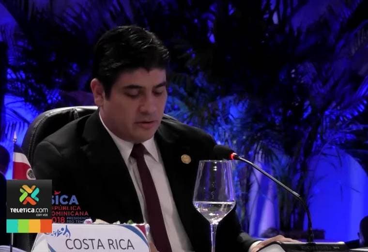 Carlos Alvarado participó en la Cumbre del SICA y urgió más acciones en crisis política de Nicaragua