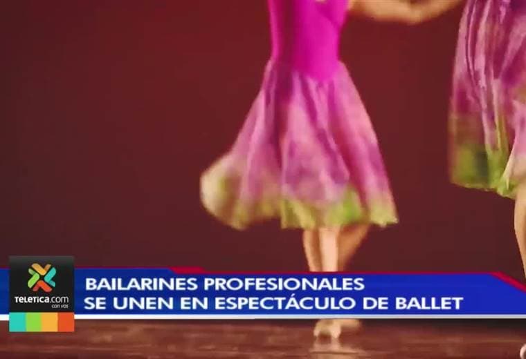 Bailarines profesionales unieron su talento para mostrar un espectáculo de ballet clásico