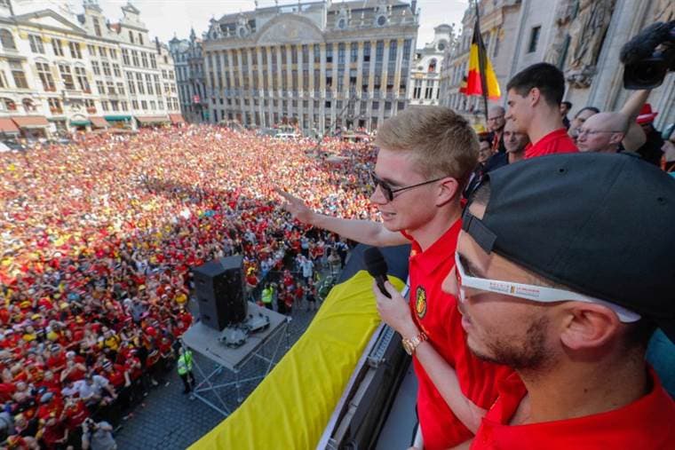 Selección de Bélgica fue recibida en Bruselas |AFP.  