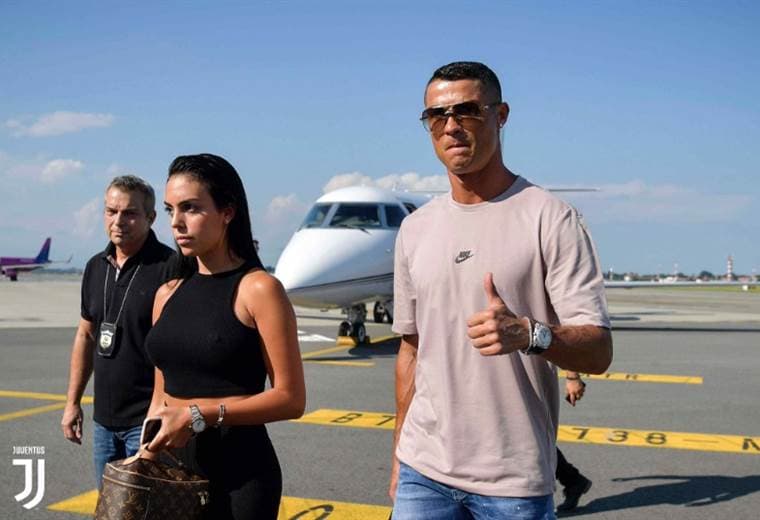 El portugués Cristiano Ronaldo y su pareja.