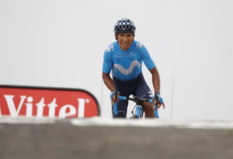 Nairo Quintana, ciclista colombiano del Movistar Team. 