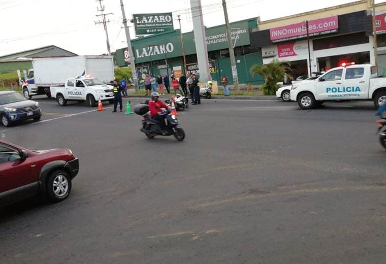 Oficial de Fuerza Pública muere en accidente de tránsito en Heredia