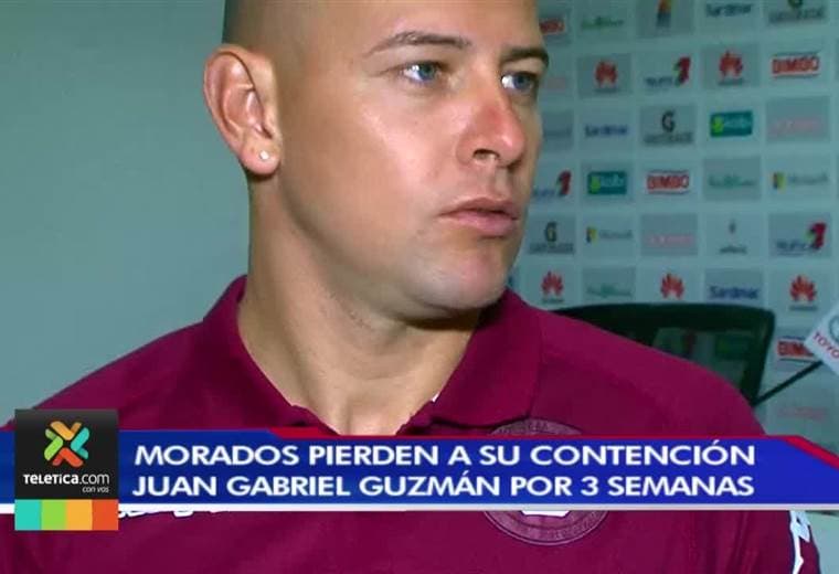 Juan Gabriel Guzmán estará tres semanas de baja con el Saprissa