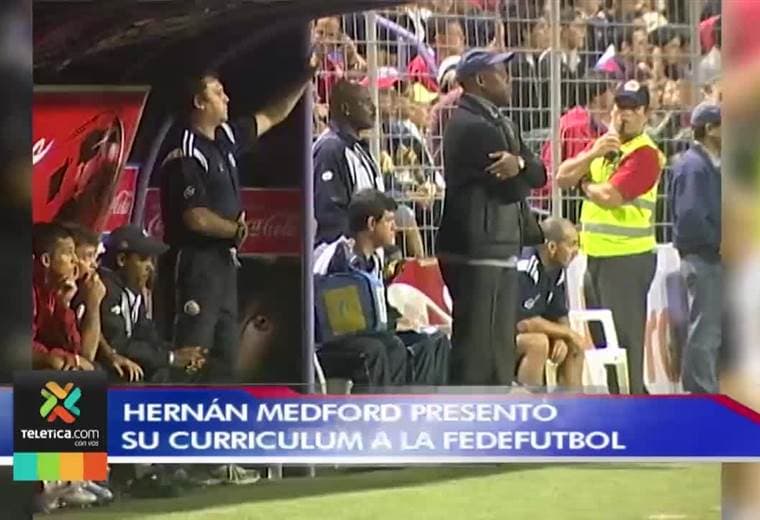 Hernán Medford presentó su currículum a la Fedefutbol y espera ser tomado en cuenta