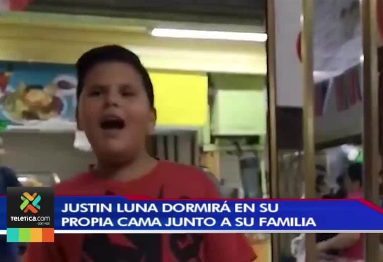 Justin Luna, el niño con una voz privilegiada, ya duerme en su propia cama