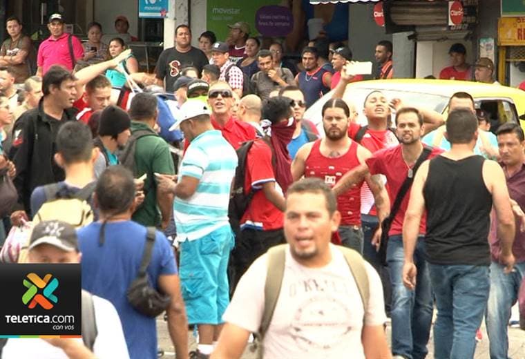 Protestas en San José contra los nicaragüenses